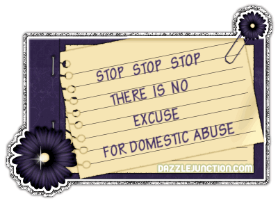 Stop Domestic Abuse Glitter image