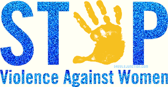 Stop Violence Blue Domestic Abuse image