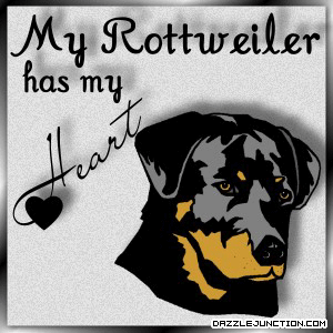 Rottweiler Heart Pet Lovers image
