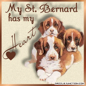 St Bernard Heart Pet Lovers image