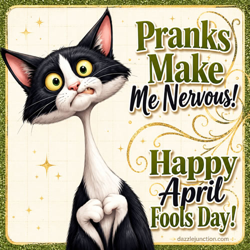 April Nervous Pranks April Fools Day image