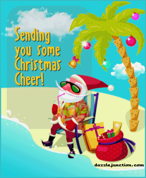 Christmas Cheer Christmas Beach Santa image