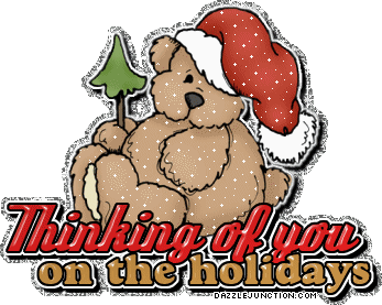 Thinking Of You Holidays Christmas Glitter image