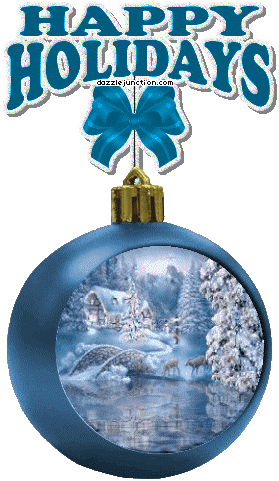 Blue Ripple Ornament Christmas Ornaments image