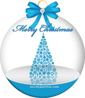 Christmas Tree Blue Christmas Ornaments image