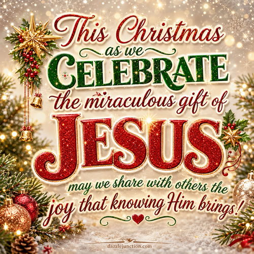 Celebrate The Gift Merry Christmas image