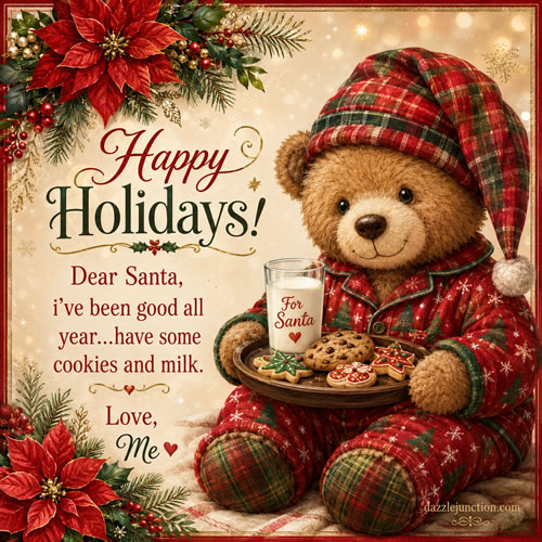 Milk Cookies For Santa Merry Christmas image