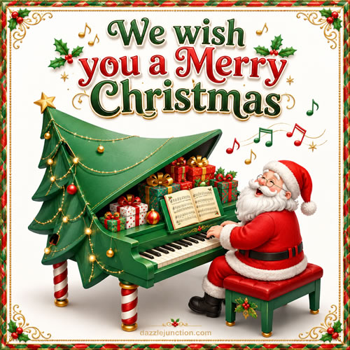 Santa Plays Piano