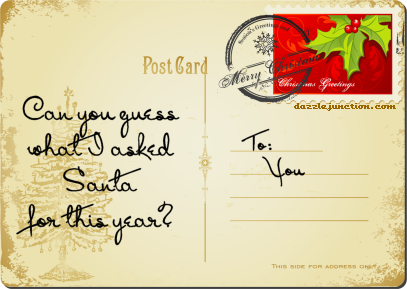 Asked Santa Christmas Postcards image