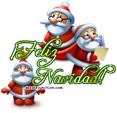 Feliz Navidad Santa Spanish Christmas image