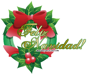 Feliz Navidad Wreath Spanish Christmas image