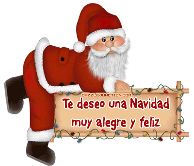 Santa Navidad Alegre Feliz Spanish Christmas image