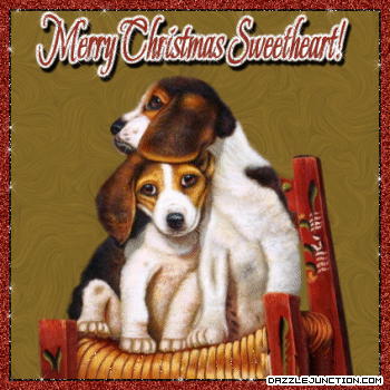 Dog Christmas Sweetheart