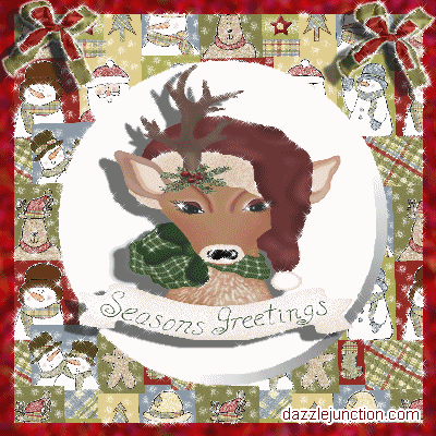 Greetings Reindeer Christmas image