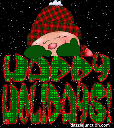Happy Holidays Green