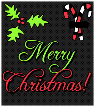 Merry Christmas Black image