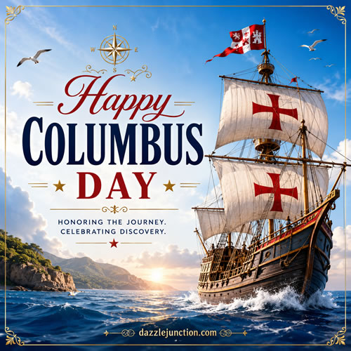 Honor Journey and Discovery Columbus Day image