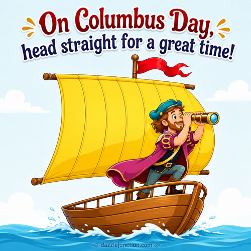 On Columbus Day, set sail! image