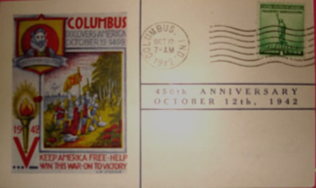 Post Card Columbus Day image