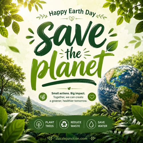 Save The Planet Earth Day image
