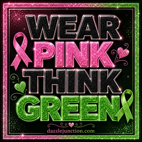 Wear Pink Think Green Earth Day image