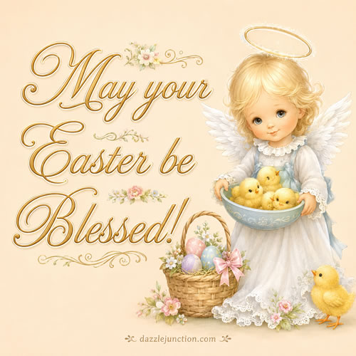Blessed Angel Chicks Easter image