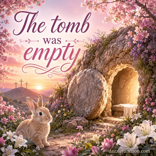 Bunny Tomb Empty Easter image