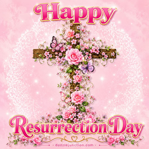 Flower Cross Easter image