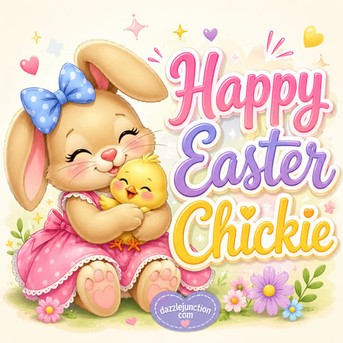 Happy Easter Chickie image