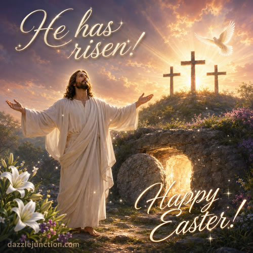 He Has Risen Easter image
