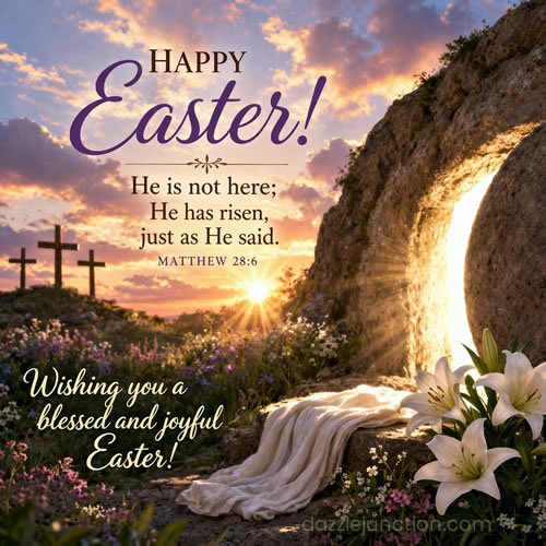 He Is Not Here Easter image