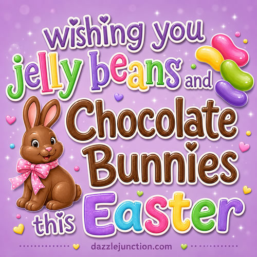 Jelly Beans And Chocolate Easter image