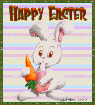 Bunny Carrot Happy Easter image
