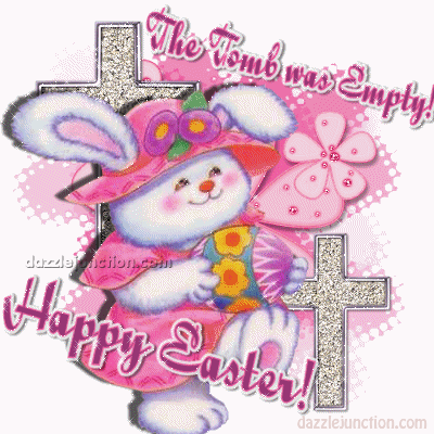 Bunny Tomb Empty Glitter