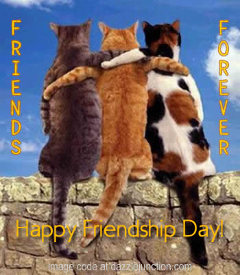 Cat Friends Forever Friendship Day image