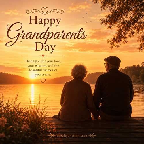 Golden Sunset Lake Grandparents Day image