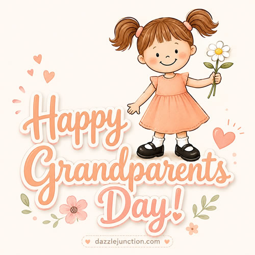 Grand Parents Day Girl Grandparents Day image