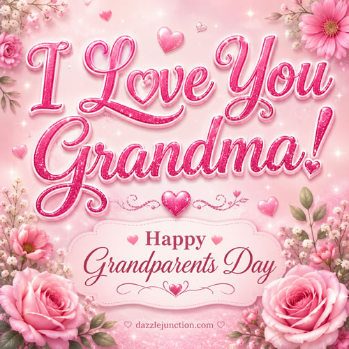 Love You Grandma Grandparents Day image