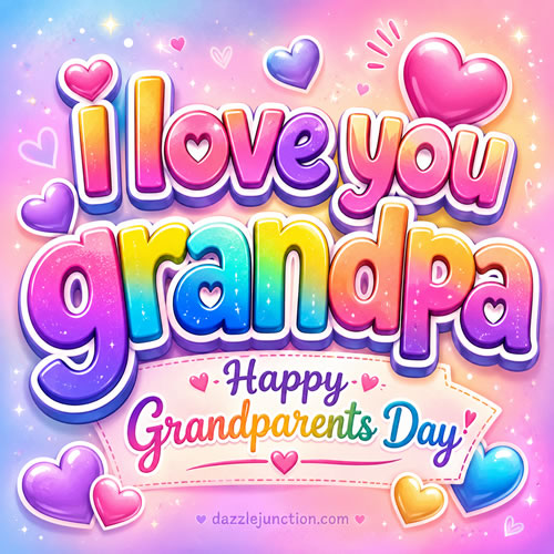Love You Grandpa Grandparents Day image