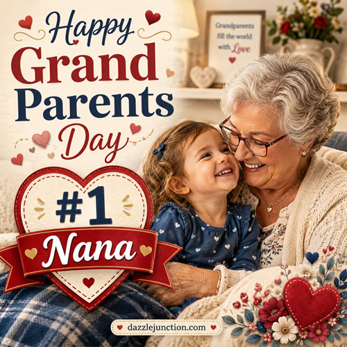 Number One Nana Grandparents Day image