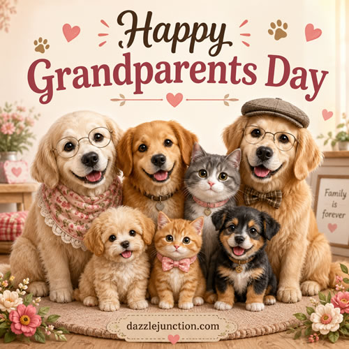 Pet Family Grandparents Day image