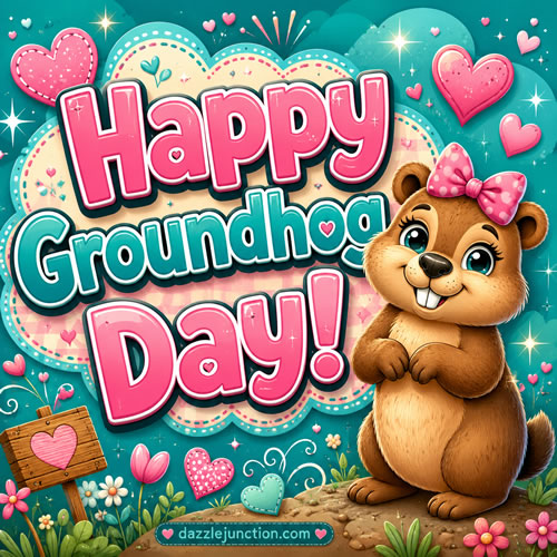 A Happy Groundhog Groundhog Day image