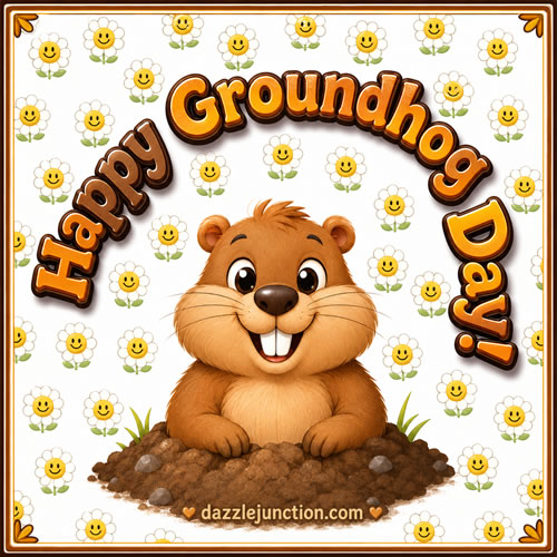 Cute Groundhog Day image
