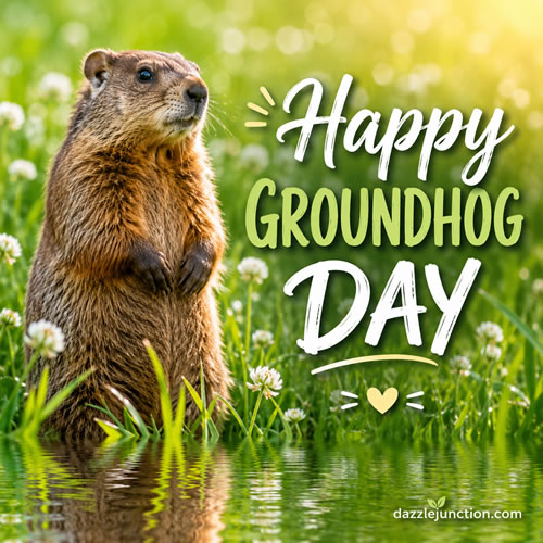 Happy Groundhog Groundhog Day image