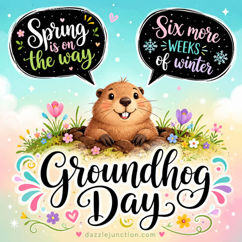 Spring Or More Winter Groundhog Day image