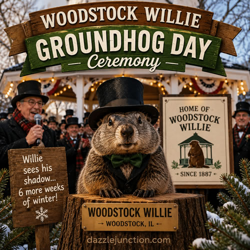Woodstock Willie Ceremony Groundhog Day image