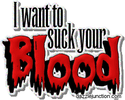 Want To Suck Blood Halloween Glitters image