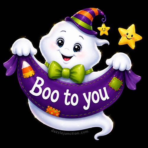 Boo To You Modern Halloween image