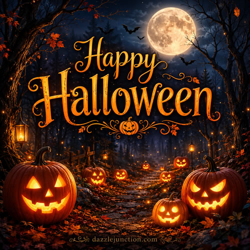 Jack O Lantern Path Modern Halloween image