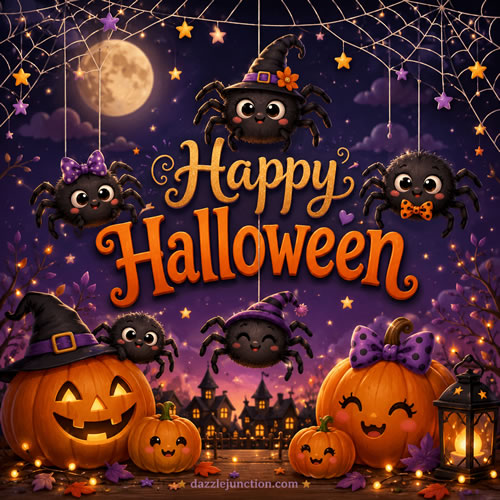 Spiders Halloween Modern Halloween image
